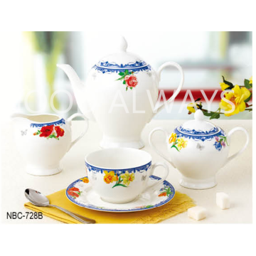 New Bone China Tea Set with design